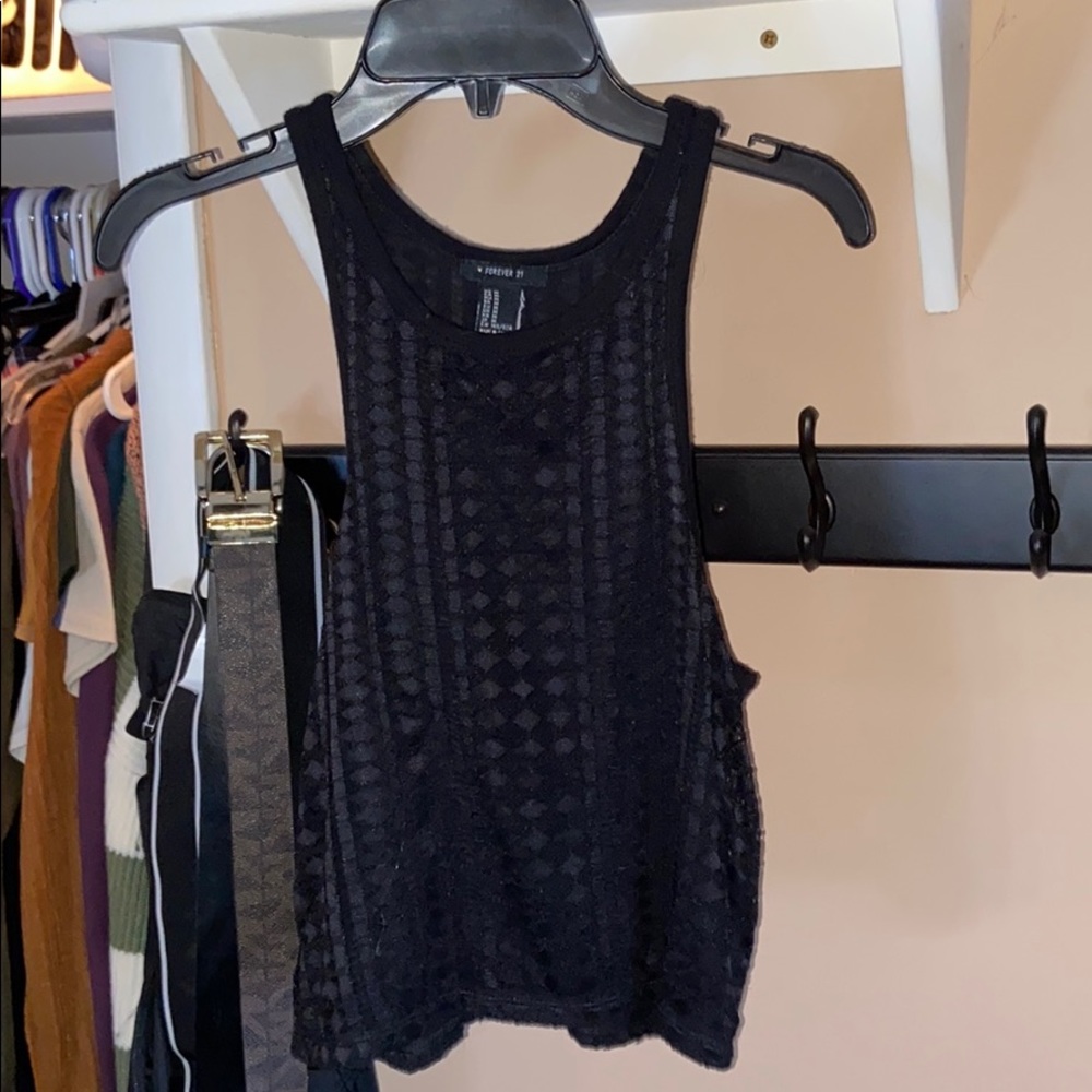 Crop top tank top.